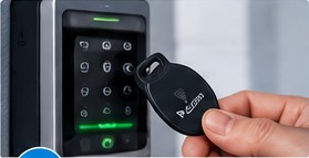 Access control reader and fob